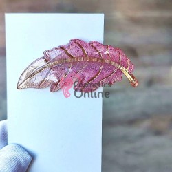 Agrafa pentru par metalica AGF001BB - Frunza de toamna